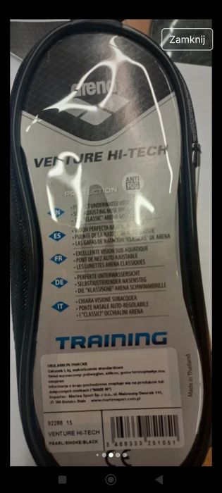 Nowe okulary Arena Venture