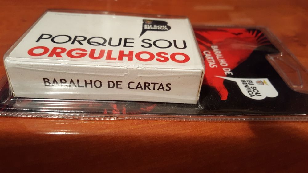 Baralho Cartas SLBenfica NOVO embalagem selada