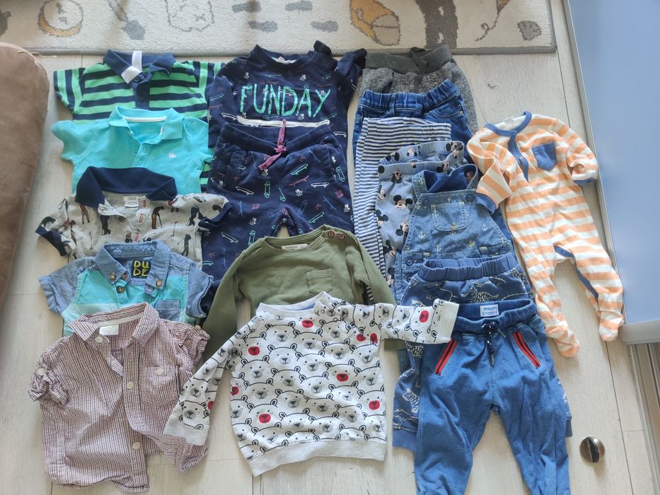 Zestaw koszulki spodnie rozmiar 74 /68 h&m smyk