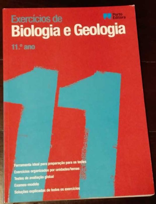 Livro "Exercícios de Biologia e Geologia 11º ano" de Porto Editora