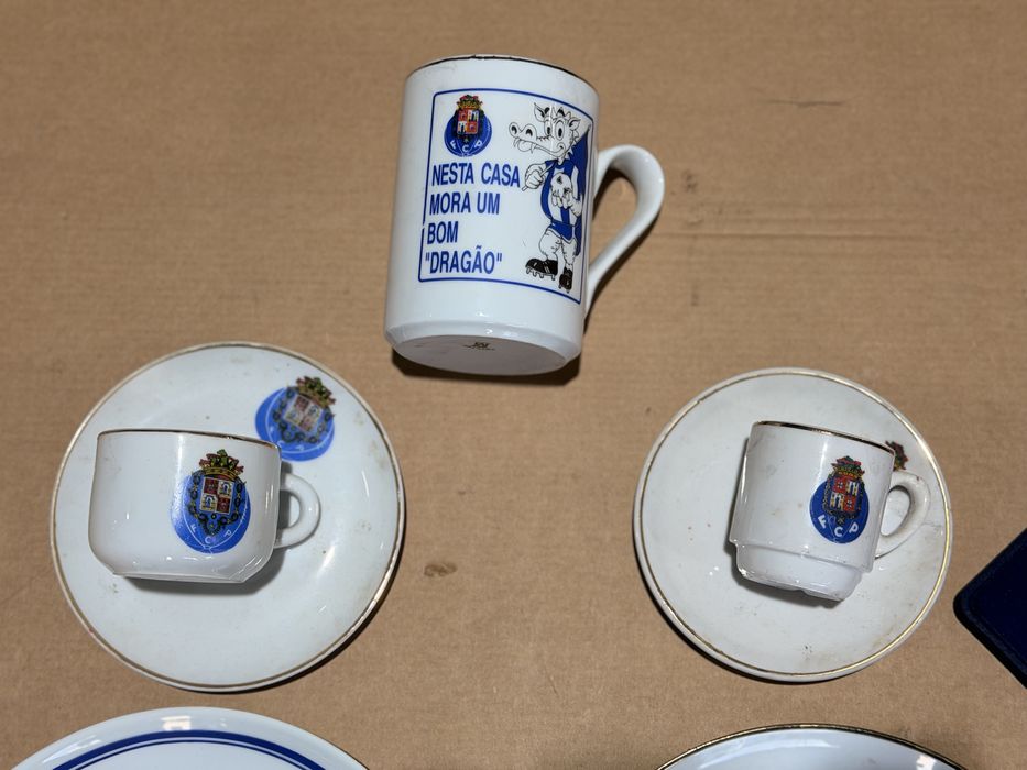 Conjunto FC Porto:Chávenas, Pratos e Porta Chaves