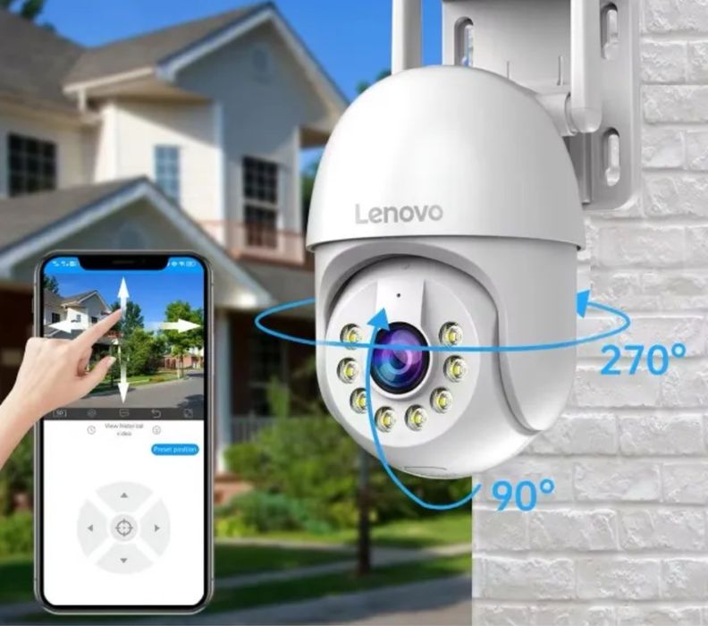 Продам IP камеру відеонагляду Lenovo 5MP WiFi PTZ Outdoor