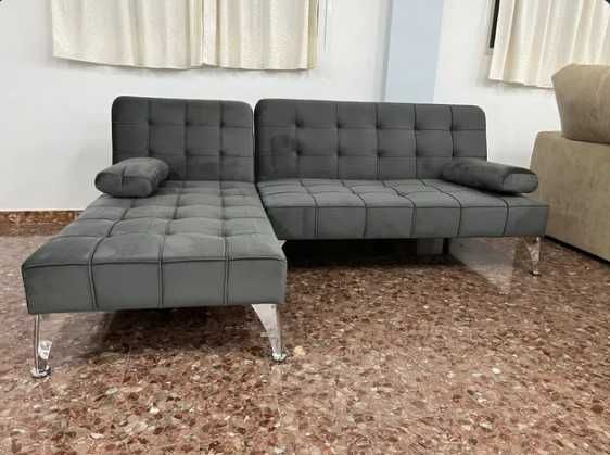 Sofa cama chaiselongue reversivel Novo Paga na entrega Envio gratis