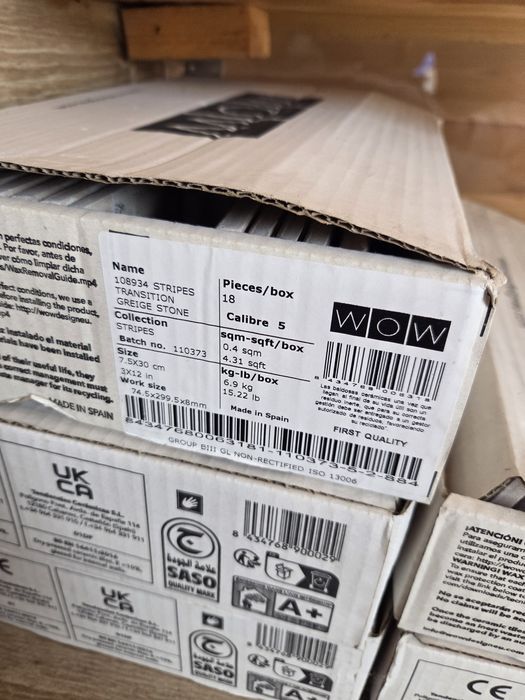 Płytka ceramiczna ścienna WOW STRIPES GREIGE STONE