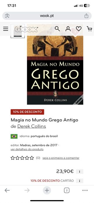 LIVRO NOVO MAGIA NO MUNDO GREGO ANTIGO