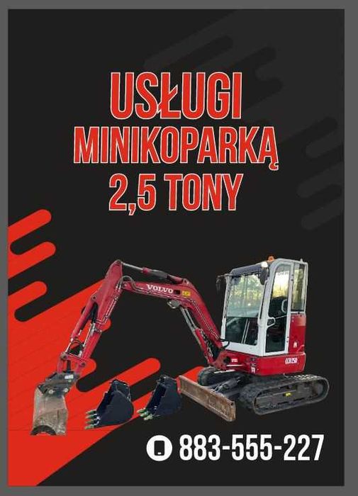 Usługi minikoparką/prace ziemne /