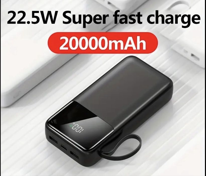 Нові! Павербанк 20000 мАг Швидка Зарядка BYGP HINNE powerbank 22.5W