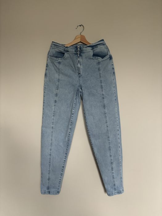 Spodnie jeansy dżinsy boyfriend baggy szerokie M 38