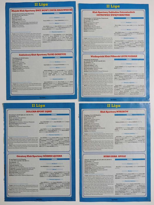 Skarb kibica - II i III liga sezonu 2000/2001