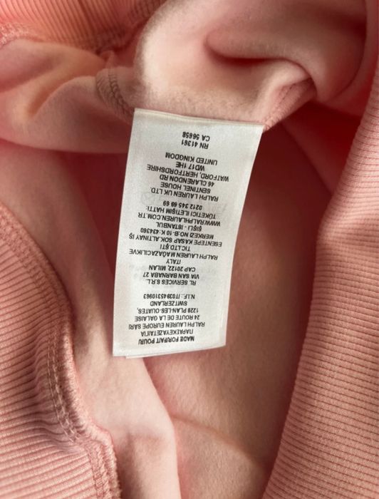 Hoodie Ralph Lauren Rosa com capuz