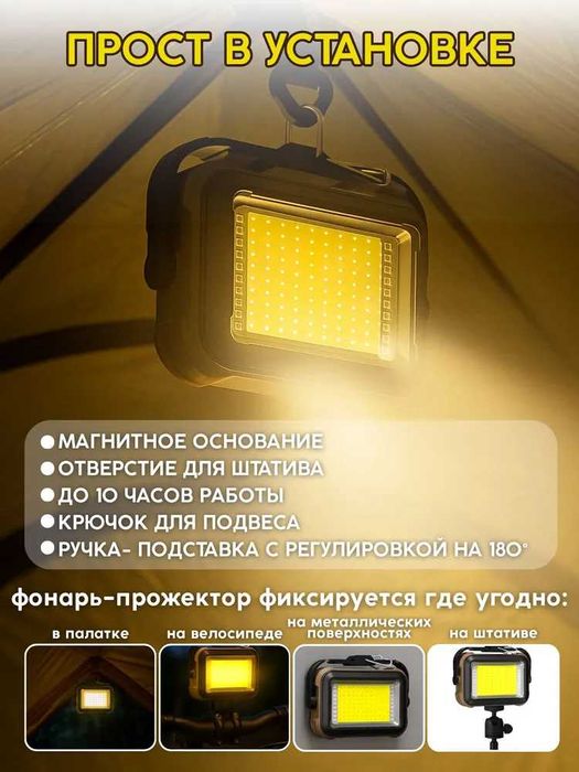 Крутой фонарь прожектор! Фонарь школьнику, строителю, автослесарю