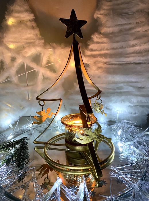 Різдвяний свічник. "Ангелочки". Вінтаж.