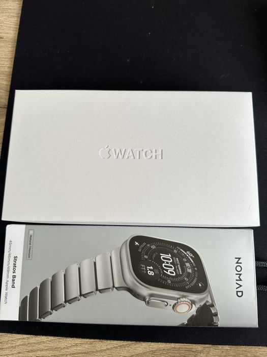 Apple Watch Ultra 3 49mm c/ Ocean Band + Nomad Stratos — Garantia