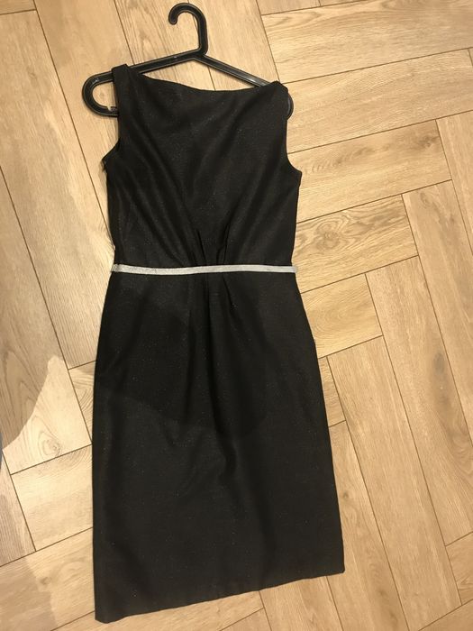 Elegancka sukienka czarna 38 świąteczna imprezowa