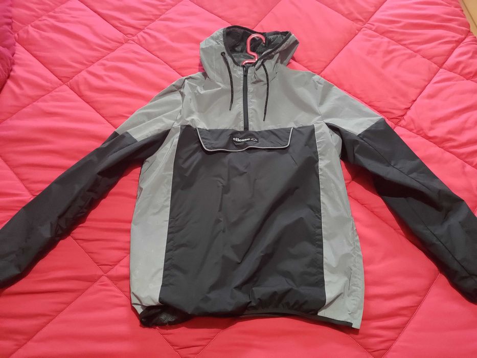 Ellesse - Casaco Refletor P/Chuva (Cinzento e Preto, Tamanho: M)