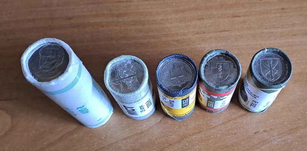 Монети нацбанку в капсулах, блістерах в ролах. ПАЛЯНИЦЯ.