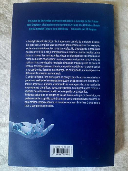 Livro "O Futuro da Inteligência Artificial", de Martin Ford
