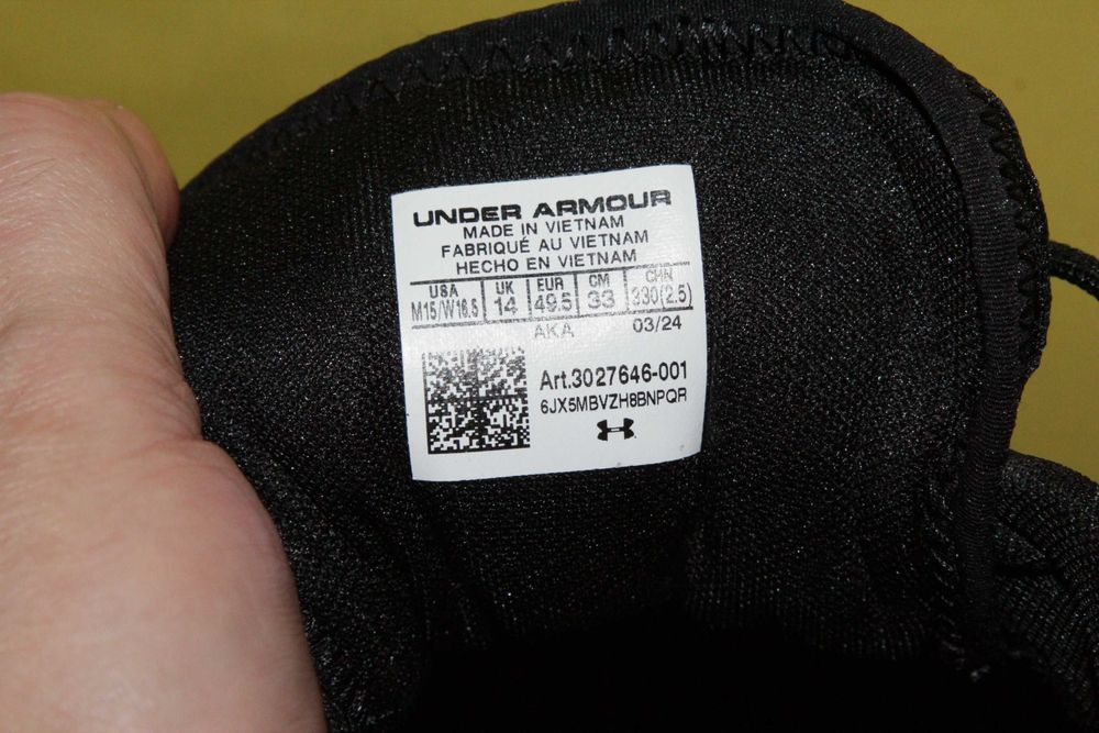 Кроссовки мужские Under Armour, размер 48 и 48,5