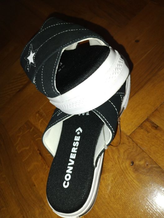 Klapki Converse One Star Sandal Slip Black/White