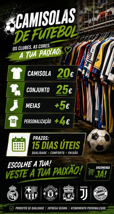 Camisolas de futebol