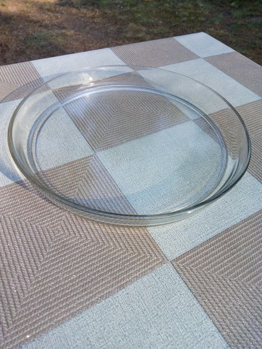 Szklana taca prawdziwe retro vintage