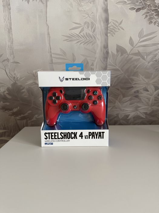 Pad SteelDigi Steelshock 4 V3 Payat do PC, PS4 Bezprzewodowy Czerwony