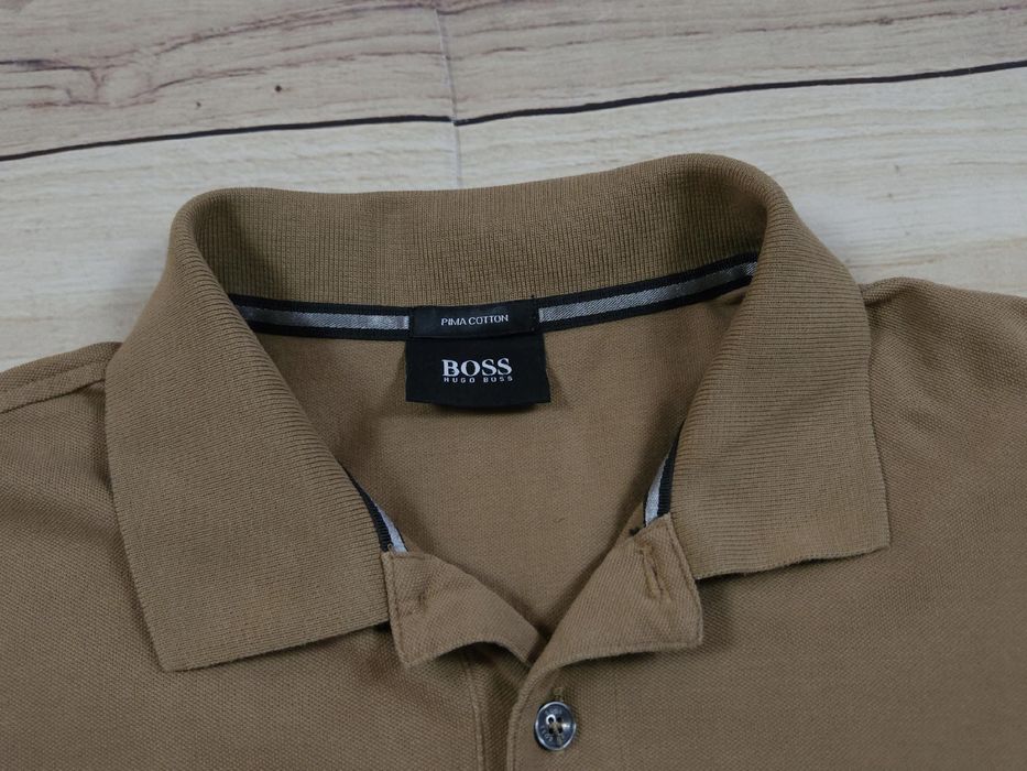 BOSS Ferrara Koszulka Polo Męska Brązowa r. M