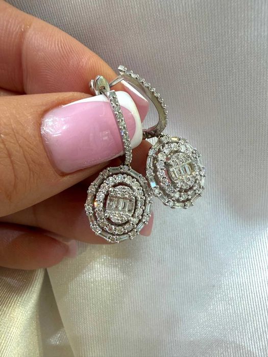 Kolczyki z diamentami naturalnymi 2.00 CT