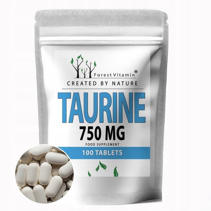 tauryna 750mg taurine 100tab mocna regenaracja