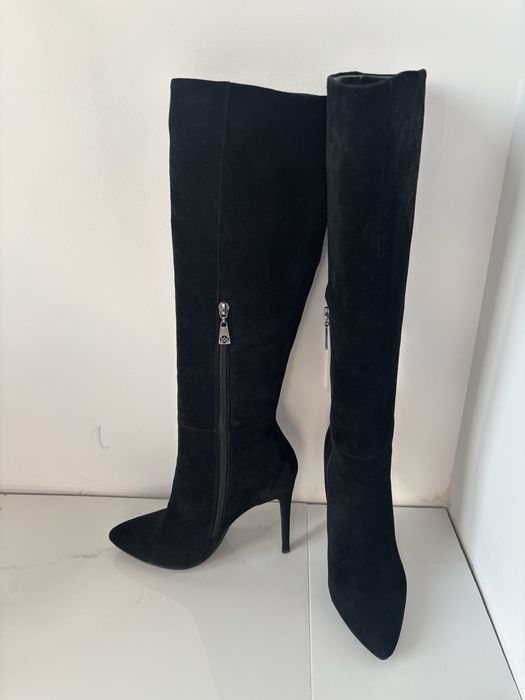 Kazar kozaki czarne zamszowe , rozmiar 39