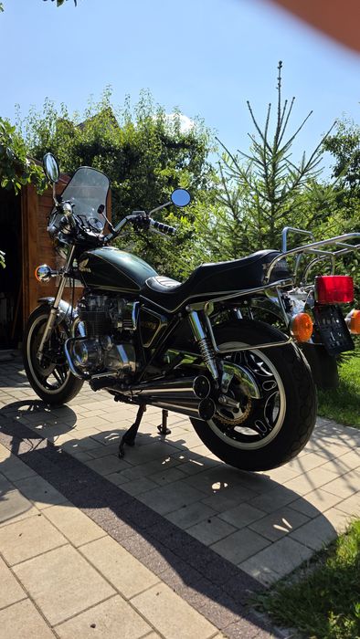 Honda CB650C, kufry, wysoka szyba