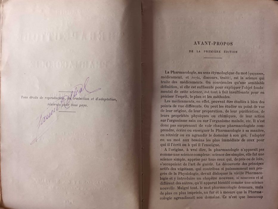 Précis de Thérapeutique - Pharmacologie