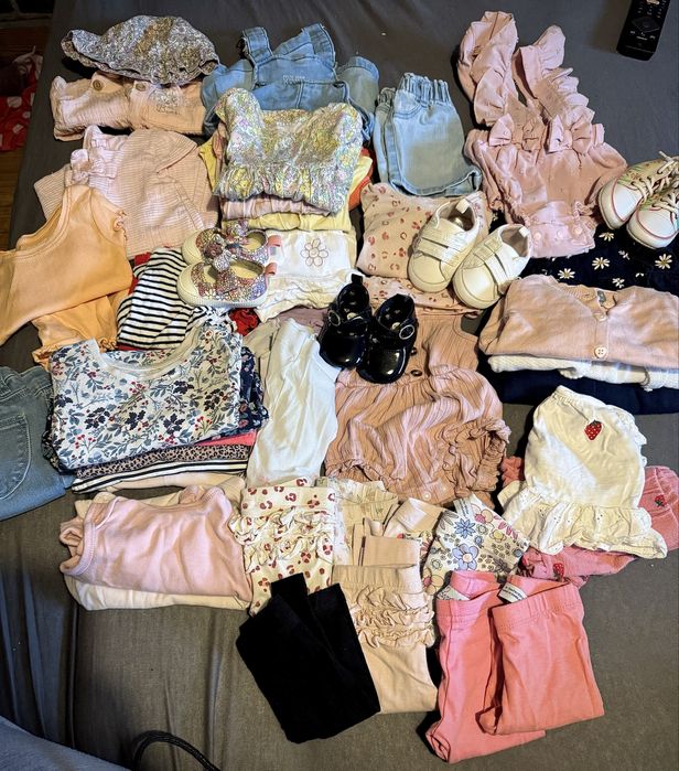 Pack roupa e calcado bebe menina (0-3) meses Primavera/Verão