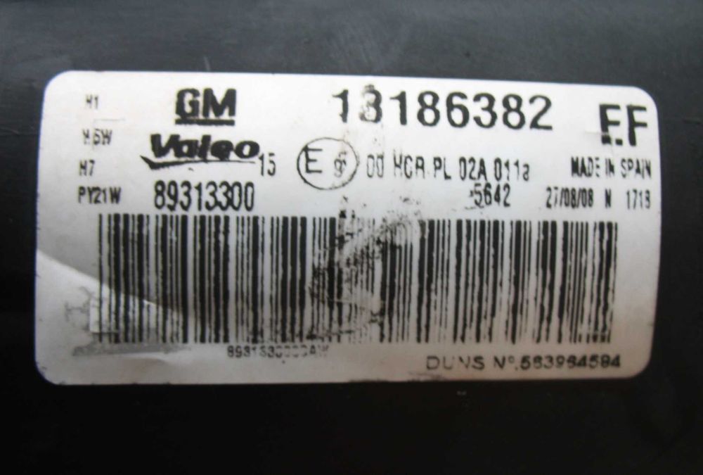 Opel Corsa D lampa prawa przód Oryginał EU opis