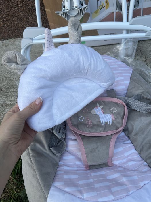 Дитячий шезлонг  електричне крісло-гойдалка   2 в 1 ingenuity Comfort