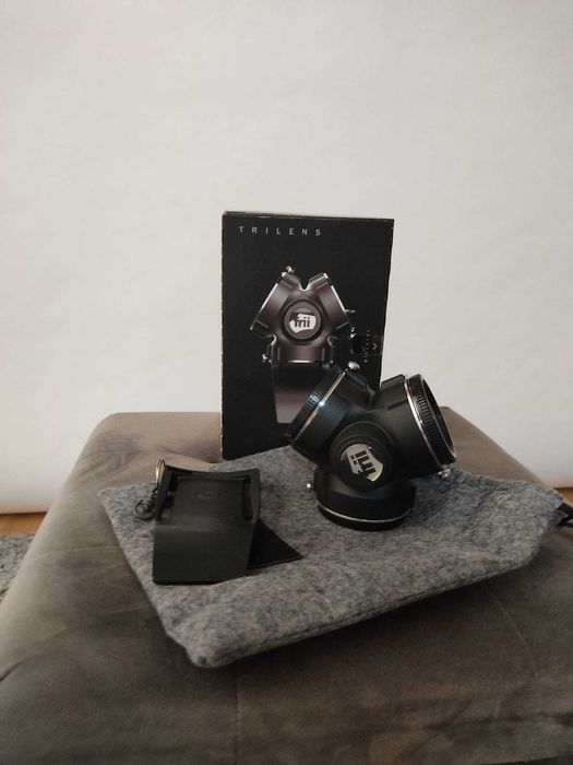 Suporte friidesigns para 3 lentes nikon