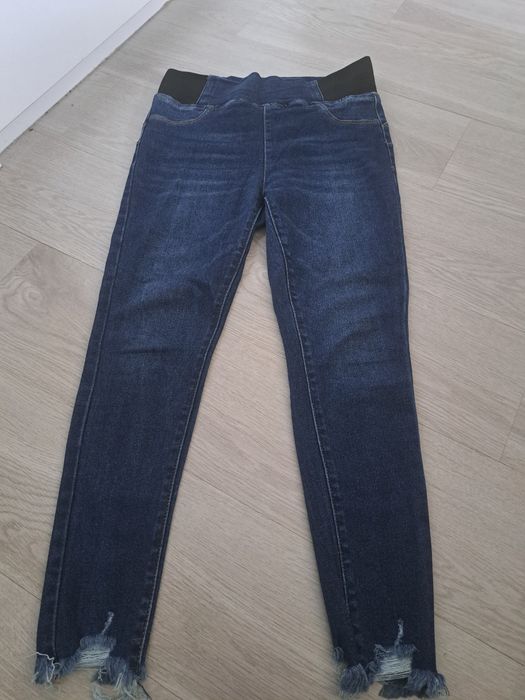 Jeansy bawełniane legginsy push up M.Sara l/xl