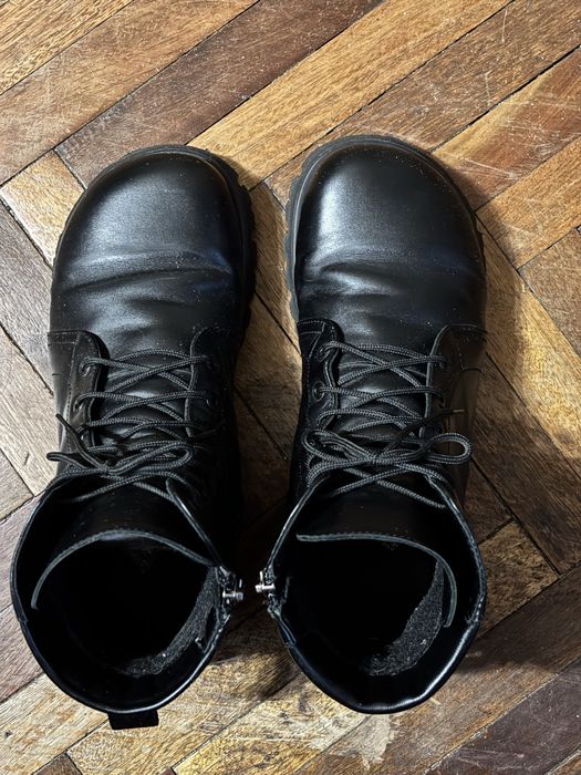 Чоботи шкіряні чорні з анатомічним носком, р. 40