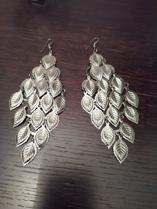 Brincos prateados boho chic - Novos!