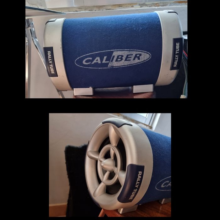Subwoofer tubular + Amplificador - som carro