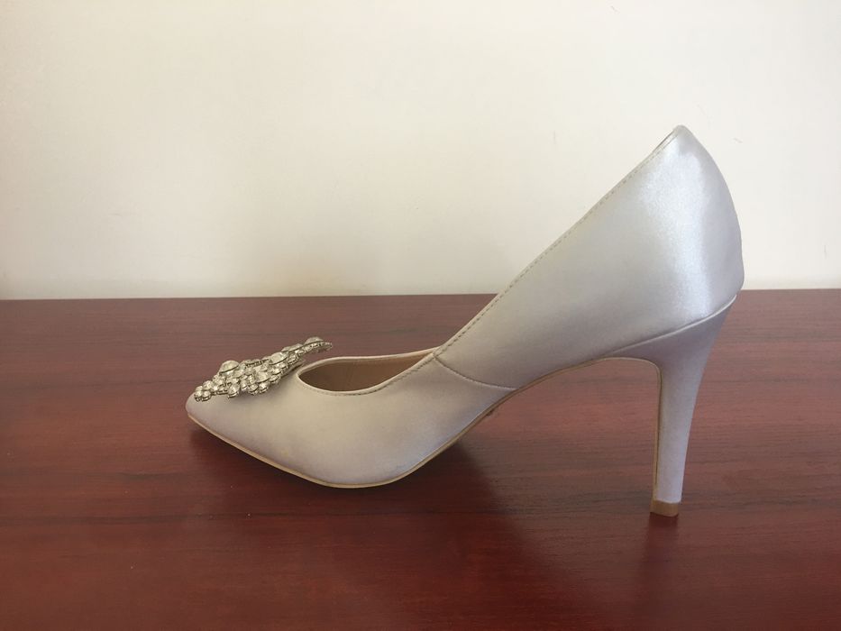 Satynowe , piękne buty do ślubu i nie tylko
