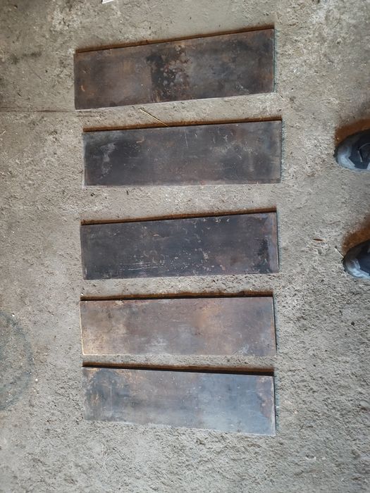 Grube Płyty Żeliwne 62x18x1 cm – Solidne Blachy Żeliwo (5 sztuk)