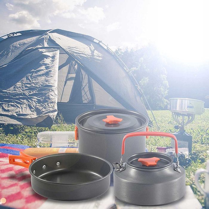 Komplet Naczyń Turystycznych 18w1 Camping TOP! NOWE