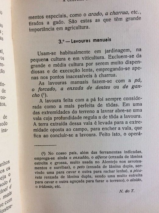 A Cultura da Terra (Lavouras - Sementeiras - Plantação - Estrumação - Granjeios). G. V. Garola