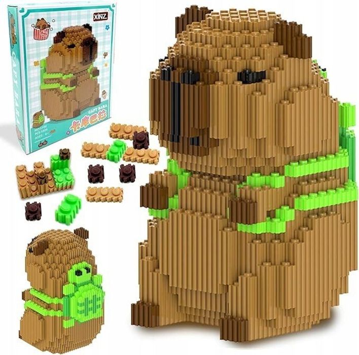 KLOCKI konstruktor Kapibara figurka pixel-art 1606el