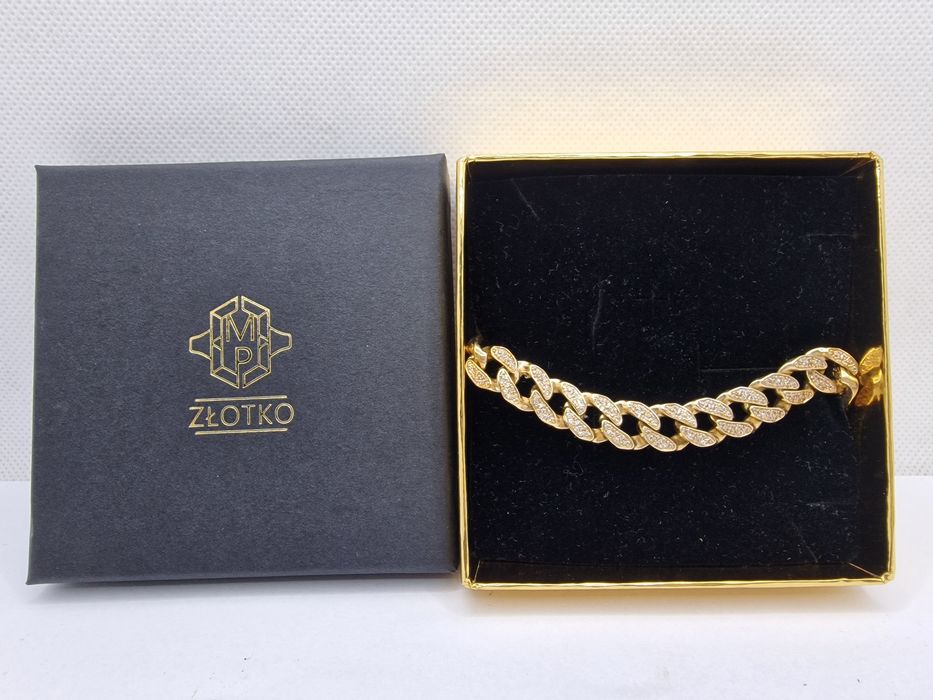 Bransoletka PANCERKA złoto 585 14k