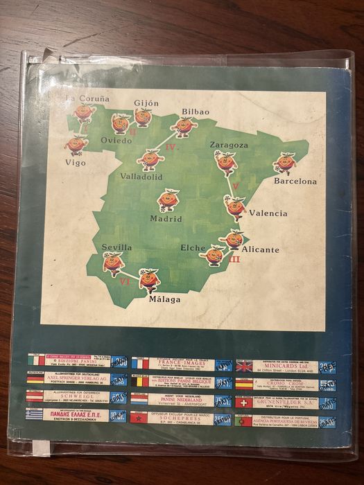Caderneta completa PANINI Campeonato do Mundo - Espanha 1982