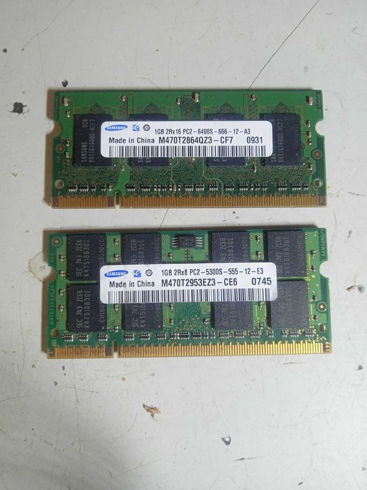 Память DDR2 So-Dimm (1Gb, 512Mb)