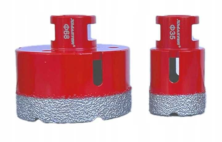 Zestaw otwornic diamentowych do gresu płytek kamienia M14 adapter