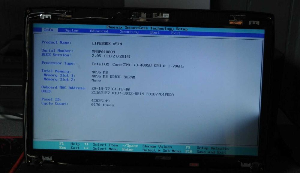 Материнская плата – Fujitsu LifeBook A514/A544 "(1310A2705901)" i3-4005U